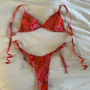 NWT NÜERA SWIM Papaya Bikini Set